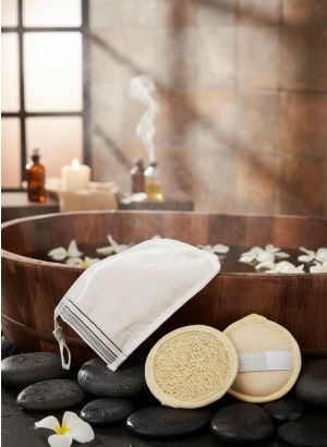 Aysuw Peeling Etkili Yüz Floş İpek Lifi ve Kesesi 